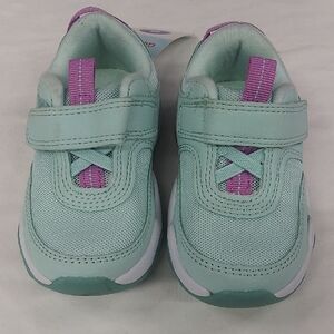 Kids Mint Green and Purple Sneakers